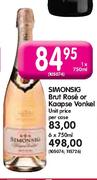 Simonsig Brut Rose Or Koopse Vonkel-6x750ml