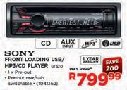 Sony Front Loading USB/CD/MP3 Player GT520
