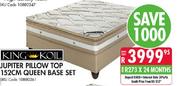 King Koil Jupiter Pillow Top 152Cm Queen Base Set-Each