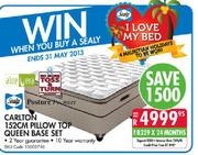 Carlton 152Cm Pillow Top Queen Base Set-Each