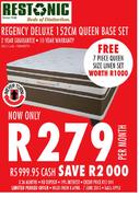 Regency Deluxe 152Cm Queen Base Set-Each