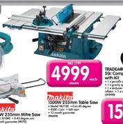 Makita (MLT100) 1500W 255mm Table Saw-Each