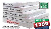 Technisleep 137cm Tamara Single Base Set