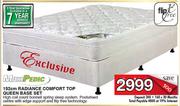 Maxipedic 152cm Radiance Comfort Top Queen Base Set