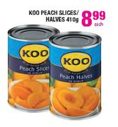 Koo Peach Slices / Halves-410g Each