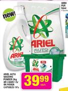  Ariel Auto Washing Powder-2kg Or Liquid-1.5l Or Power Capsules-14's Each