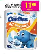Carlton Roller-Towel White-2's Per Pack