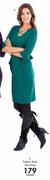 Peplum Ponti Knit Dress-Each