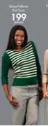 Stripe Pullover Knit Tunic-Each