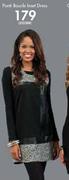 Ponti Boucle Insert Dress-Each