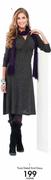 Twist Detail Knit Dress-Each