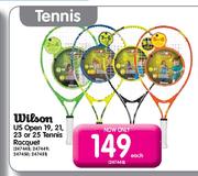 Wilson US Open 19,21,23 or 25 Tennis Racquet-Each