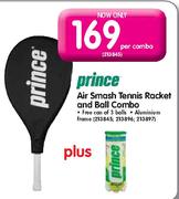Prince Air Smash Tennis Racket and Ball Combo-Per Combo