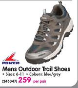 Power Mens Outdoor Trail Shoes-Per Pair