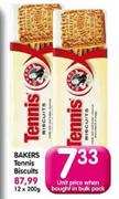 Bakers Tennis Biscuits-12 x 200g