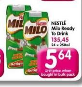 Nestle Milo Ready To Drink-24 x 250ml