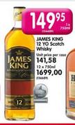 James King 12 Yo Scotch Whisky-12 x 750ml