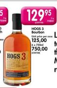 Hogs 3 Bourbon-6 x 750ml