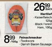 Feinschmecker-Rookwors/Danish Bacon Sausage-Per 100g