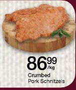 Crumbed Pork Schnitzels-Per Kg