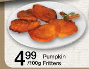 Pumpkin Fritters-Per 100g