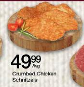Crumbed Chicken Schnitzels-Per Kg