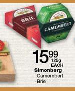 Simonberg-Camembert/Brie-125g Each