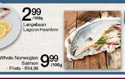 Whole Norwegian Salmon/Fillets-Per 100g