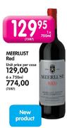 Meerlust Red-1X750ml