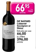 Fat Bastard Cabernet Sauvignon Or Shiraz-6X750ml