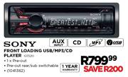 Sony Front Loading USB/MP3/CD Player(GT520)