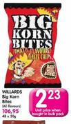 Willards big Korn Bites-48x50g