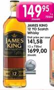 James King 12 Yo Scitch Whisky -750ml Each 