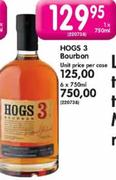 Hogs 3 Bourbon-6x750ml