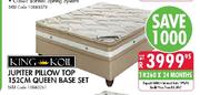 King Koil Jupiter Pillow Top 152cm Queen Base Set