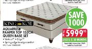 King Koil Aquarius Pamper Top 152cm Queen Base Set