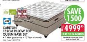 Carlton 152cm Pillow Top Queen Base Set