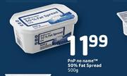PnP No Name 50% Fat Spread-500g Each