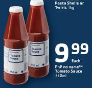 PnP No Name Tomato Sauce-750ml Each Pack
