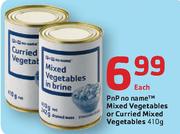 PnP No Name Mixed Vegetables Or Curried Mixed Vegetables 410Gm Each