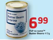 PnP No Name Butter Beans-410Gm Each