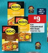 Koo Concentrated Wet Stock Assorted-3 x 35g
