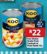 Koo Choice Grade Fruit Cocktail Or Fruit Salad-410g