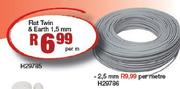 Flat Twin & Earth-1.5mm H29785 Per M