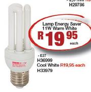 Lamp Energy Saver 11W Warm White Each