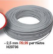 Flat Twin & Earth-2.5mm H29786 Per M