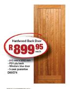 Hardwood Back Door Each