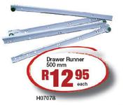 Drawer Runner 500mm-H07078 Each