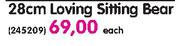 28cm Loving Sitting Bear-Each
