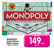 Monopoly South African Edition Game-Each